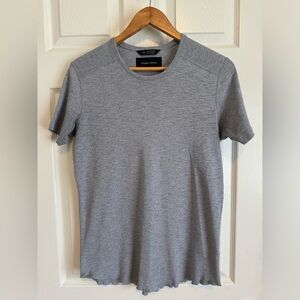 Wings + Horns Grey Crewneck T-shirt